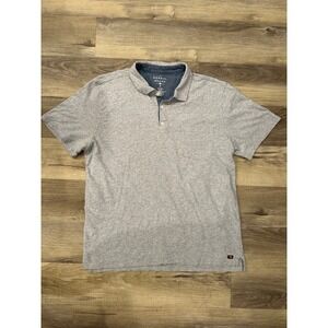 The Normal Brand Mens Gray Short Sleeve Pocket Polo Shirt XL Cotton
